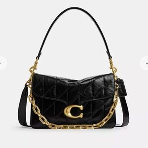 NWOT Coach Chain Tabby Shoulder Bag With Quilting